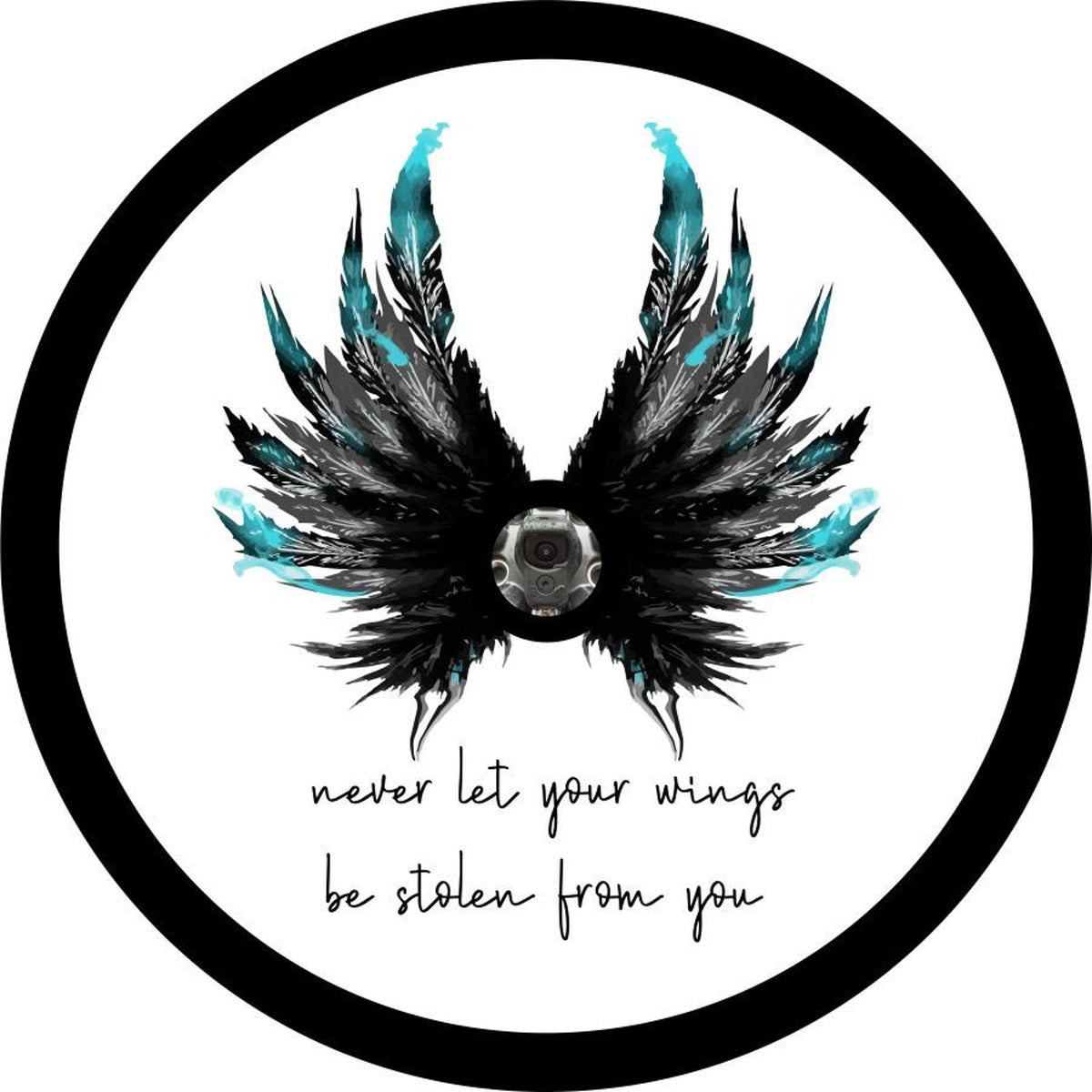 Angel Wings + Never Let Your Wings Be Stolen From You-duckduckjeep-offroad-wrangler-gladiator-3d-jeep duck-custom duck-Jeep-The Quacktory-Fun Jeep Ducks-Ducks4Jeep