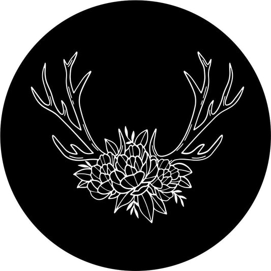 Antlers with Flowers-duckduckjeep-offroad-wrangler-gladiator-3d-jeep duck-custom duck-Jeep-The Quacktory-Fun Jeep Ducks-Ducks4Jeep