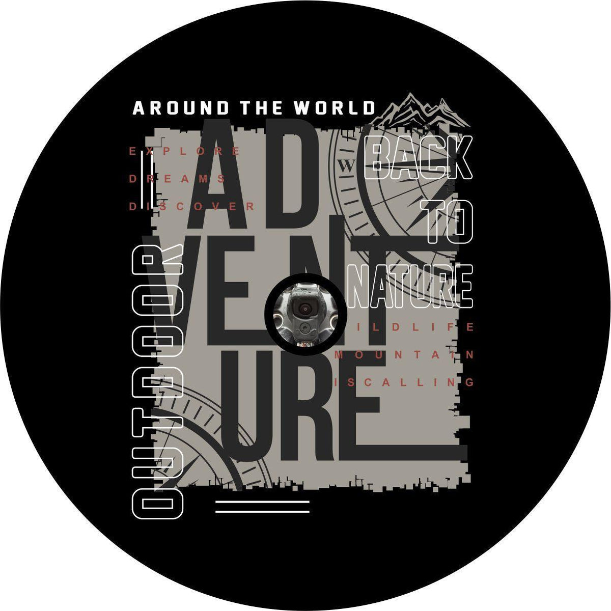 Around The World Adventures Unique Spare Tire Cover for Bronco, Jeep, RV, Camper, Trailers, & More-duckduckjeep-offroad-wrangler-gladiator-3d-jeep duck-custom duck-Jeep-The Quacktory-Fun Jeep Ducks-Ducks4Jeep