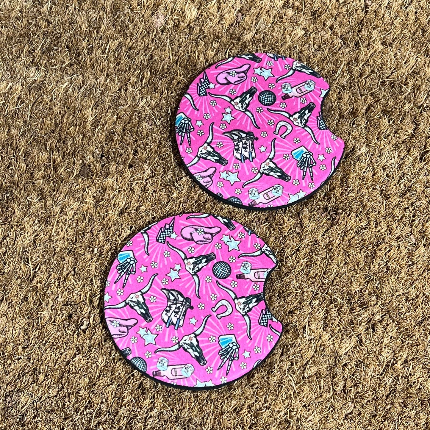 Pink Rodeo Car Coaster