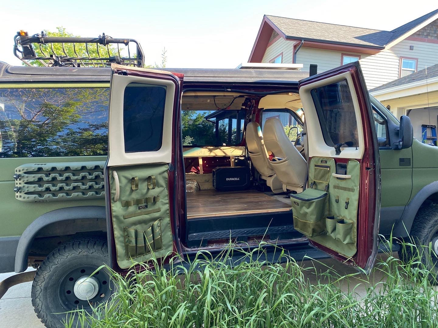 Ford Econoline Barn Door Side Door Panel Organizer
