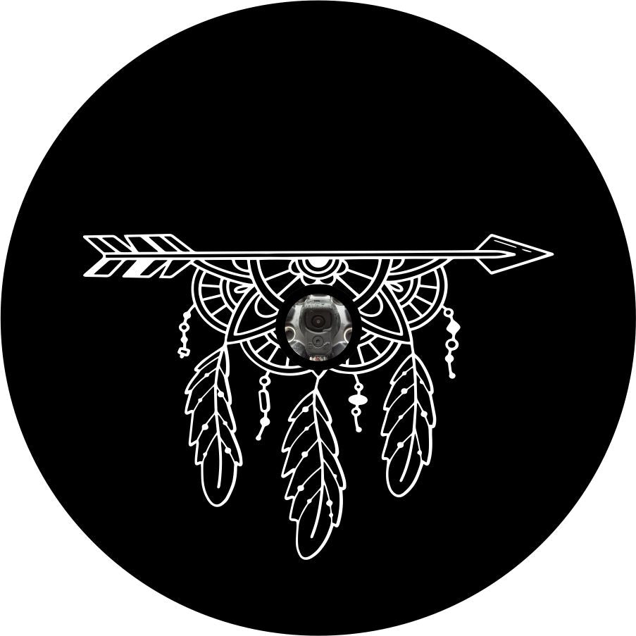 BOHO Mandala Arrow with Feathers-duckduckjeep-offroad-wrangler-gladiator-3d-jeep duck-custom duck-Jeep-The Quacktory-Fun Jeep Ducks-Ducks4Jeep