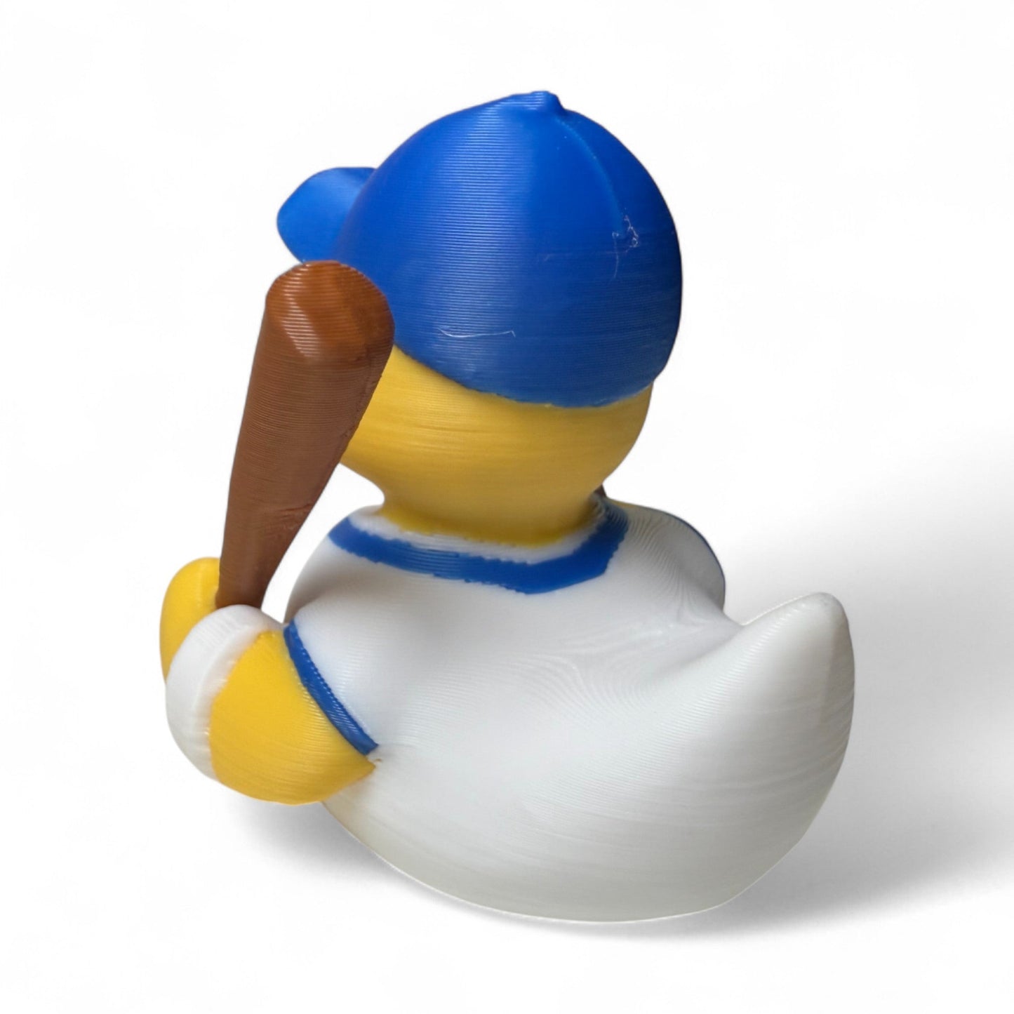 Baseball Duck – 3D-Printed Sports Duck with Cap, Glove & Home Run Attitude for Vehicle Dashboard