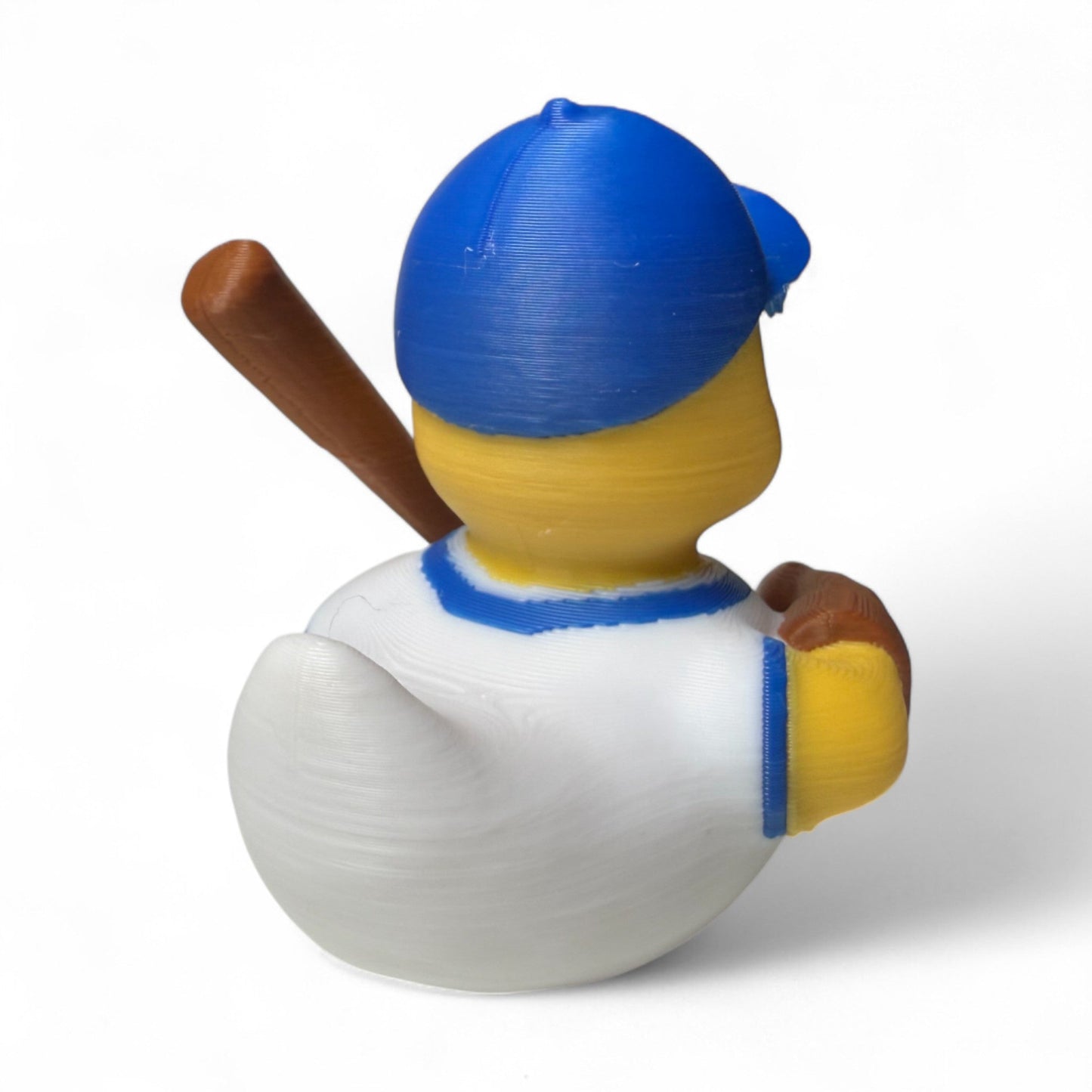 Baseball Duck – 3D-Printed Sports Duck with Cap, Glove & Home Run Attitude for Vehicle Dashboard