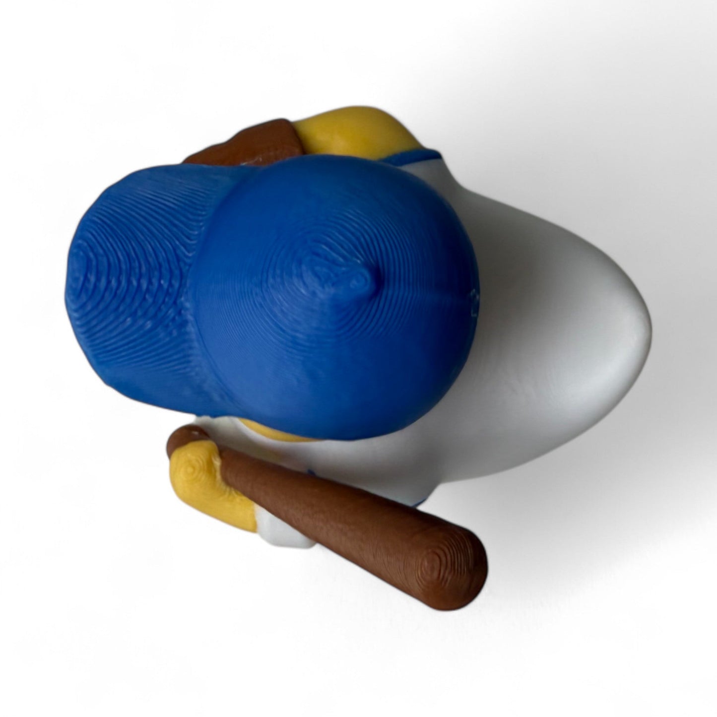 Baseball Duck – 3D-Printed Sports Duck with Cap, Glove & Home Run Attitude for Vehicle Dashboard