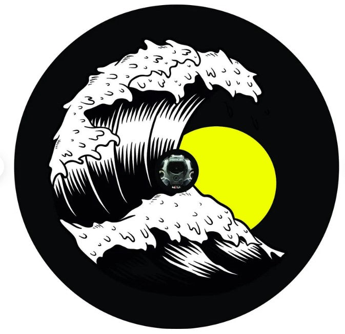 Beach Wave With Sun (any color sun) Spare Tire Cover