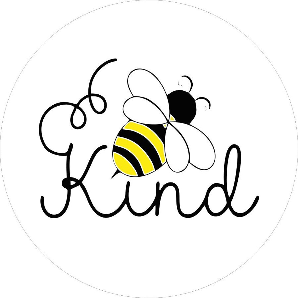 Bee Kind Honey Bee Spare Tire Cover - Jeep, RV, Camper, Bronco, Sprinter Van, & More-duckduckjeep-offroad-wrangler-gladiator-3d-jeep duck-custom duck-Jeep-The Quacktory-Fun Jeep Ducks-Ducks4Jeep