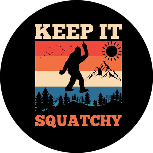 Bigfoot Sasquatch - Keep it Squatchy | Spare Tire Covers for Jeep, RV, Bronco, Campers, & More-duckduckjeep-offroad-wrangler-gladiator-3d-jeep duck-custom duck-Jeep-The Quacktory-Fun Jeep Ducks-Ducks4Jeep