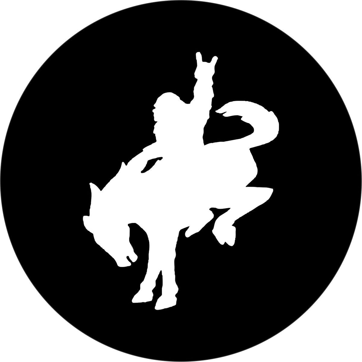 Bigfoot Sasquatch Riding a Bronco Spare Tire Cover for Jeep, Bronco, RV, Camper, Trailer, & More-duckduckjeep-offroad-wrangler-gladiator-3d-jeep duck-custom duck-Jeep-The Quacktory-Fun Jeep Ducks-Ducks4Jeep
