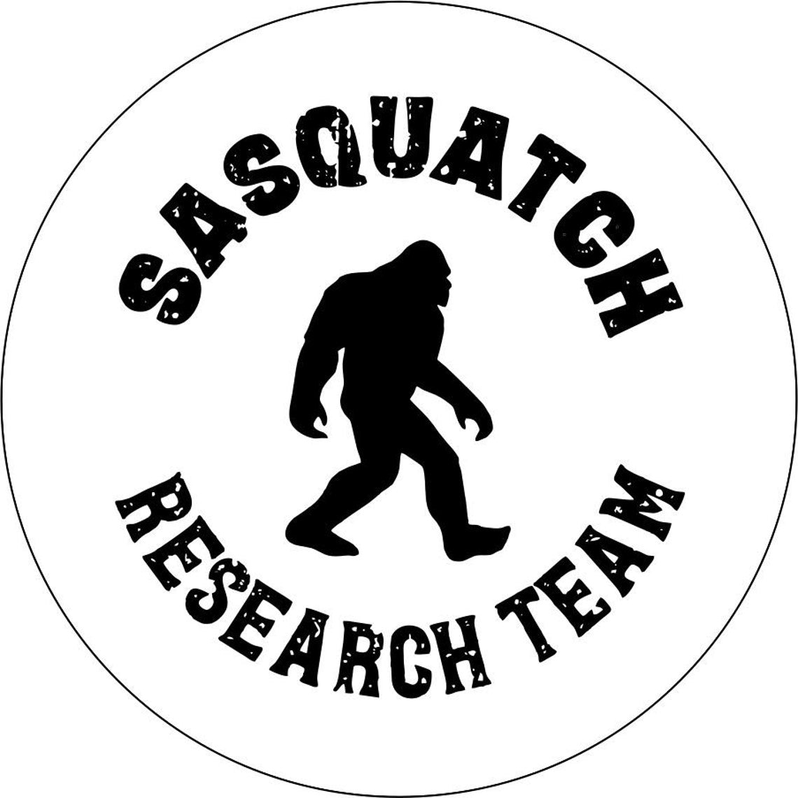 Bigfoot or Sasquatch Research Team Spare Tire Cover (choice of color)-duckduckjeep-offroad-wrangler-gladiator-3d-jeep duck-custom duck-Jeep-The Quacktory-Fun Jeep Ducks-Ducks4Jeep