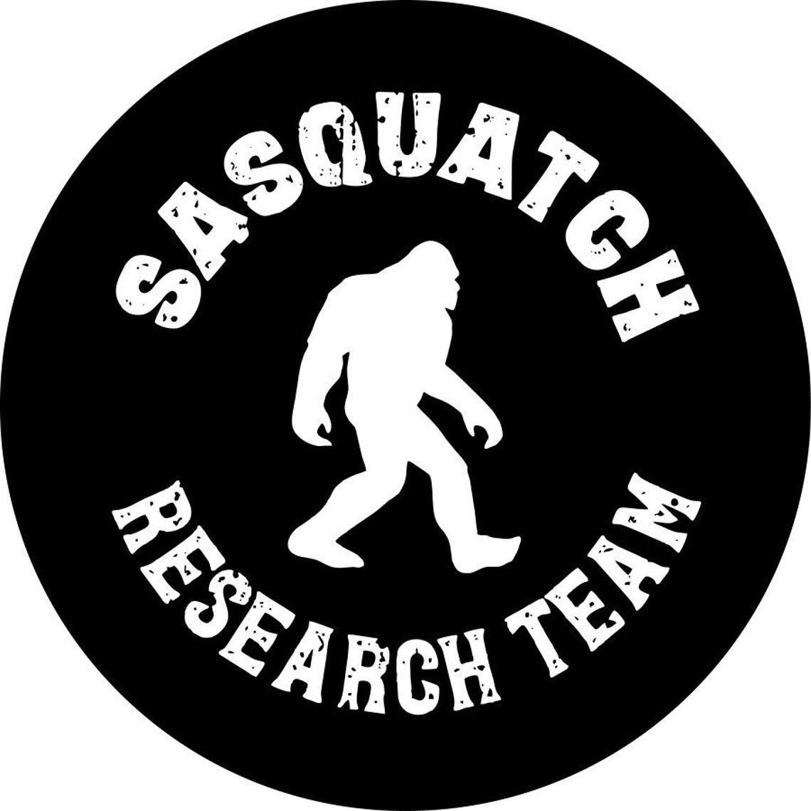 Bigfoot or Sasquatch Research Team Spare Tire Cover (choice of color)-duckduckjeep-offroad-wrangler-gladiator-3d-jeep duck-custom duck-Jeep-The Quacktory-Fun Jeep Ducks-Ducks4Jeep