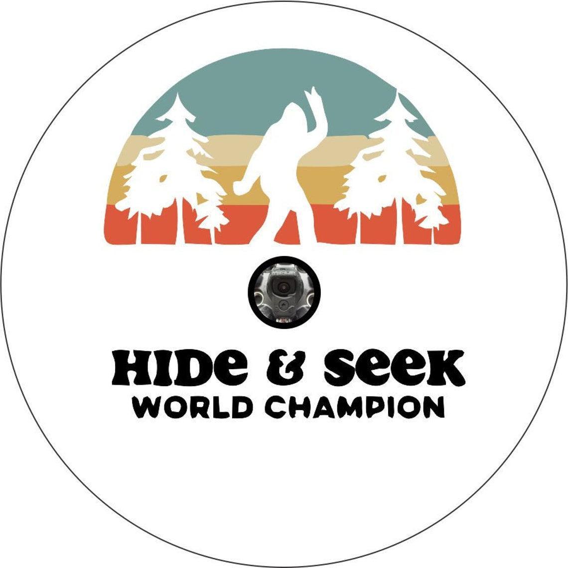 Bigfoot/Sasquatch Hide and Seek World Champion Spare Tire Cover-duckduckjeep-offroad-wrangler-gladiator-3d-jeep duck-custom duck-Jeep-The Quacktory-Fun Jeep Ducks-Ducks4Jeep