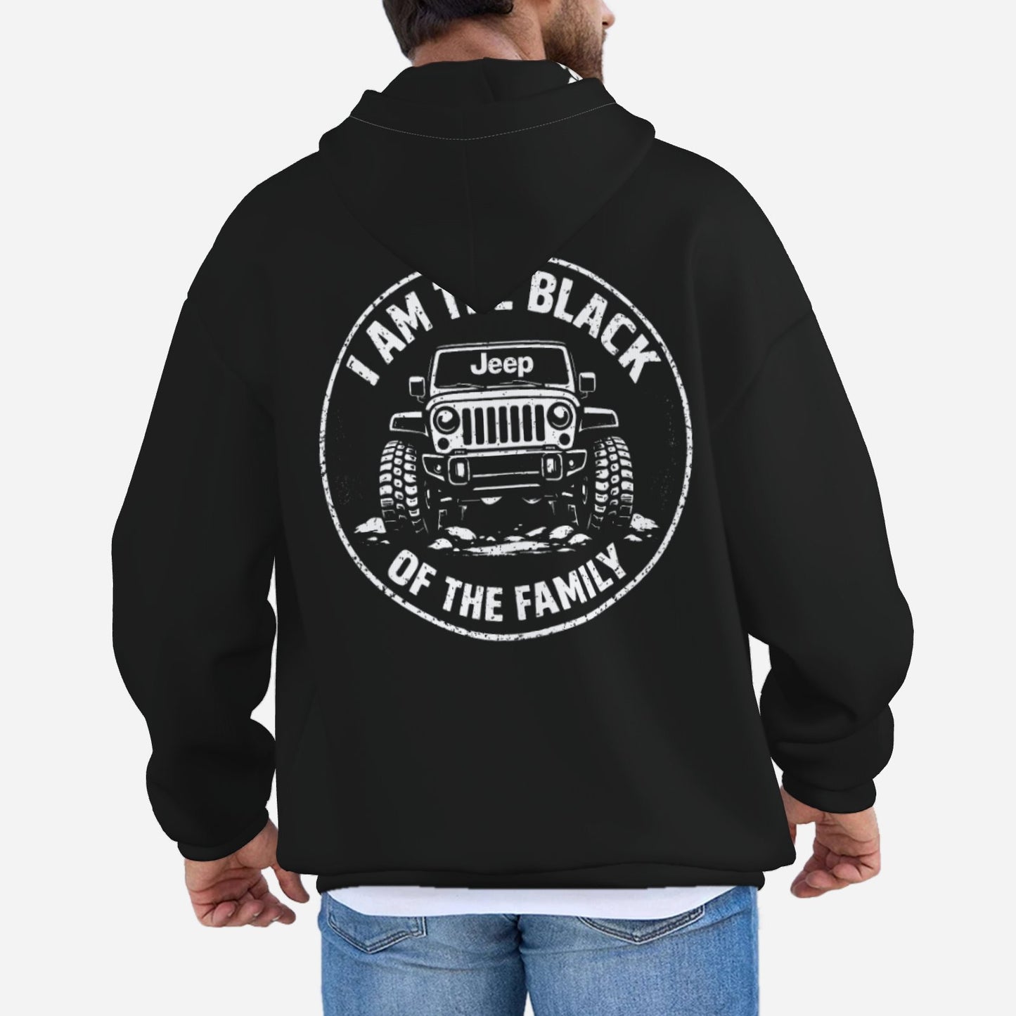 Black Jeep Hoodie-duckduckjeep-offroad-wrangler-gladiator-3d-jeep duck-custom duck-Jeep-The Quacktory-Fun Jeep Ducks-Ducks4Jeep