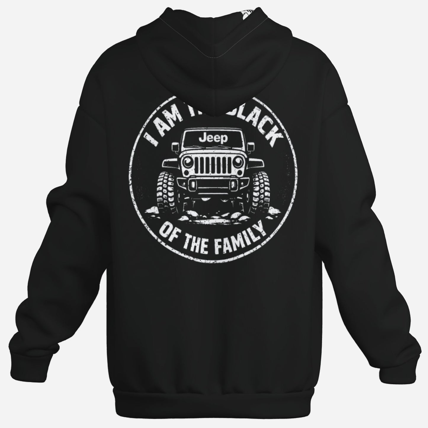 Black Jeep Hoodie-duckduckjeep-offroad-wrangler-gladiator-3d-jeep duck-custom duck-Jeep-The Quacktory-Fun Jeep Ducks-Ducks4Jeep