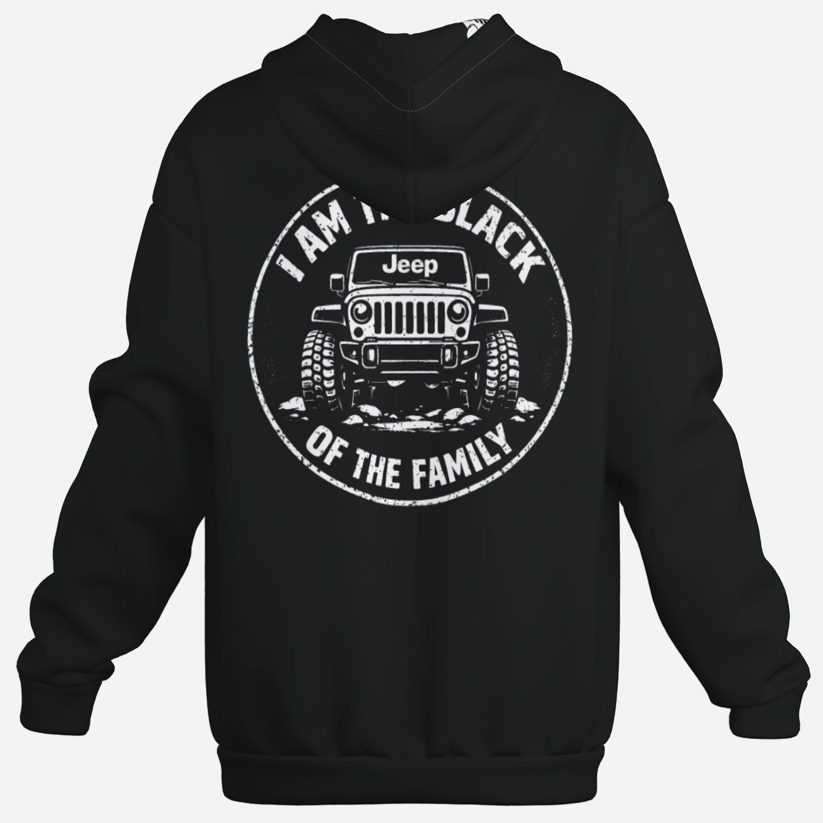 Black Jeep Hoodie-duckduckjeep-offroad-wrangler-gladiator-3d-jeep duck-custom duck-Jeep-The Quacktory-Fun Jeep Ducks-Ducks4Jeep