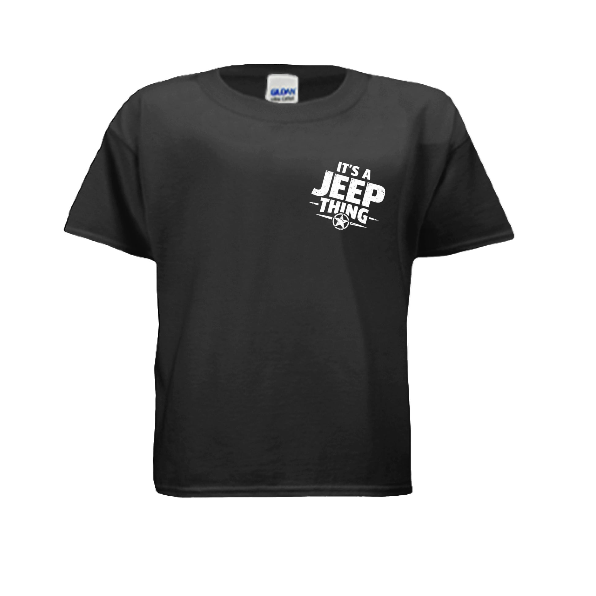 Black Jeep Kids Shirt-duckduckjeep-offroad-wrangler-gladiator-3d-jeep duck-custom duck-Jeep-The Quacktory-Fun Jeep Ducks-Ducks4Jeep