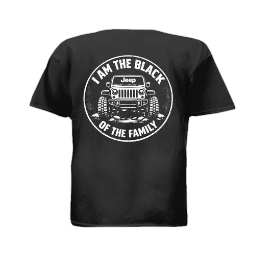 Black Jeep Kids Shirt-duckduckjeep-offroad-wrangler-gladiator-3d-jeep duck-custom duck-Jeep-The Quacktory-Fun Jeep Ducks-Ducks4Jeep
