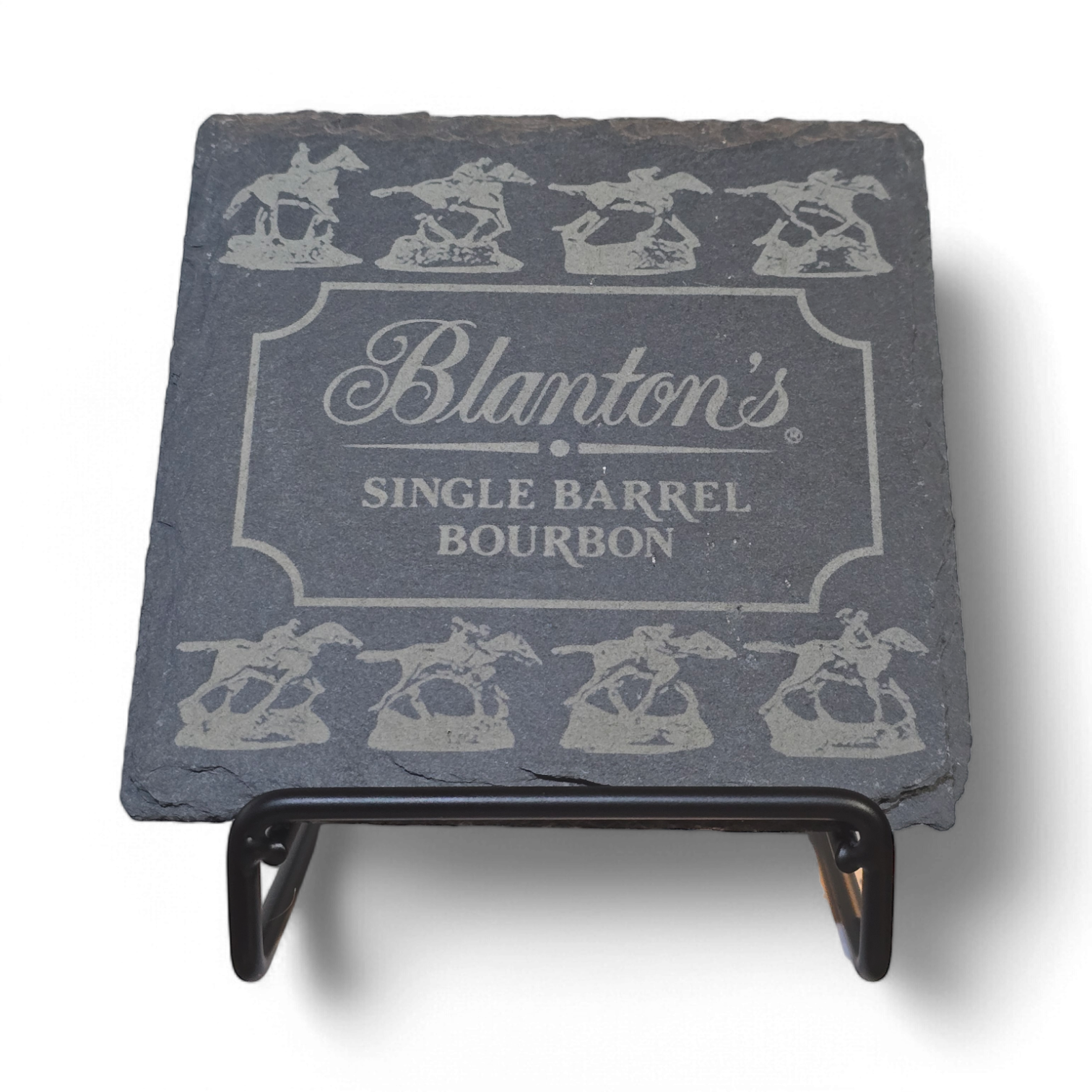 Blanton's Coaster Set of 5 Slate or 4 Wood & Metal-duckduckjeep-offroad-wrangler-gladiator-3d-jeep duck-custom duck-Jeep-The Quacktory-Fun Jeep Ducks-Ducks4Jeep