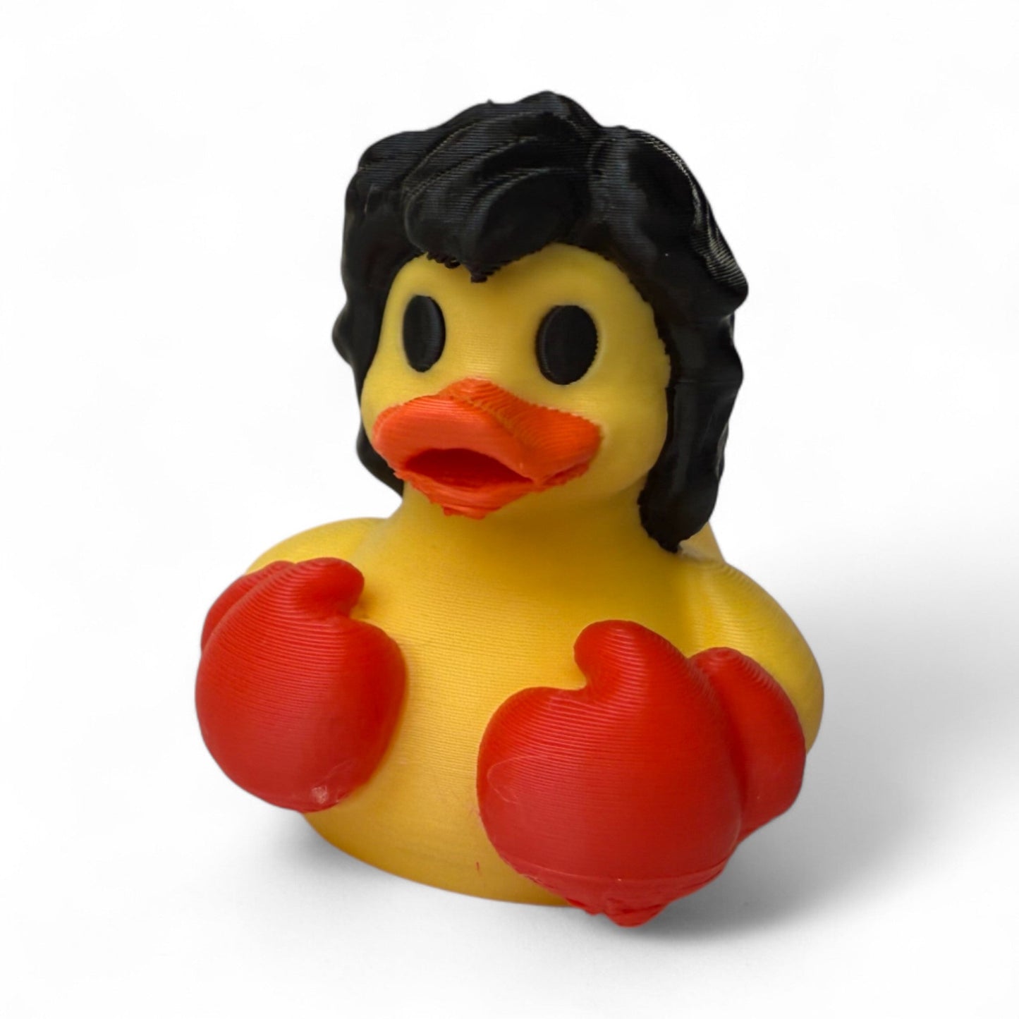 Boxing Duck – 3D-Printed Boxer Duck with American Spirit & Fighting Stance