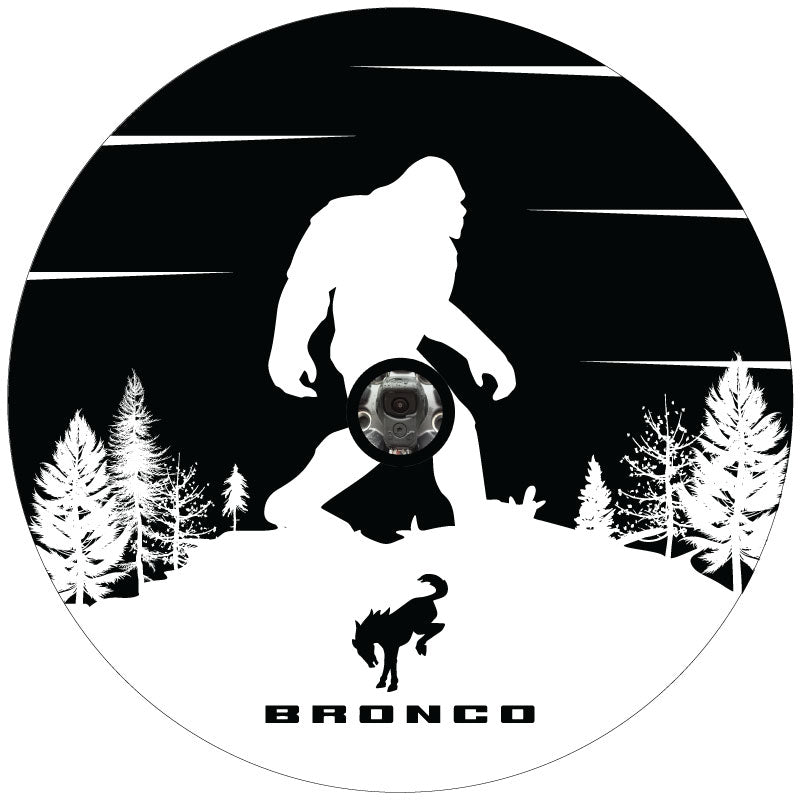 Bronco Horse Logo & Sasquatch Spare Tire Cover for Ford Broncos & More-duckduckjeep-offroad-wrangler-gladiator-3d-jeep duck-custom duck-Jeep-The Quacktory-Fun Jeep Ducks-Ducks4Jeep