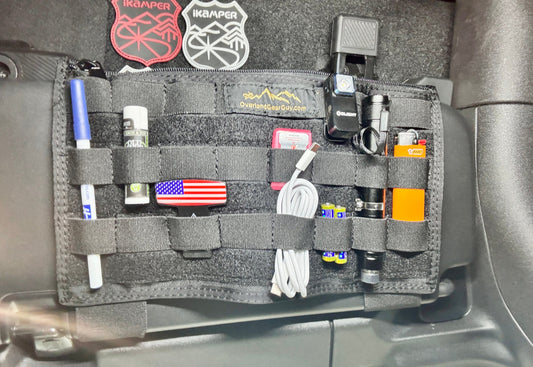 Bronco MOLLE Visor Organizer - Ford Bronco Visor-duckduckjeep-offroad-wrangler-gladiator-3d-jeep duck-custom duck-Jeep-The Quacktory-Fun Jeep Ducks-Ducks4Jeep