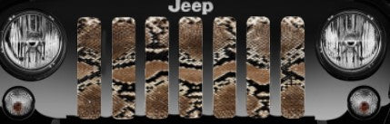 Brown Snake Skin Grille Insert