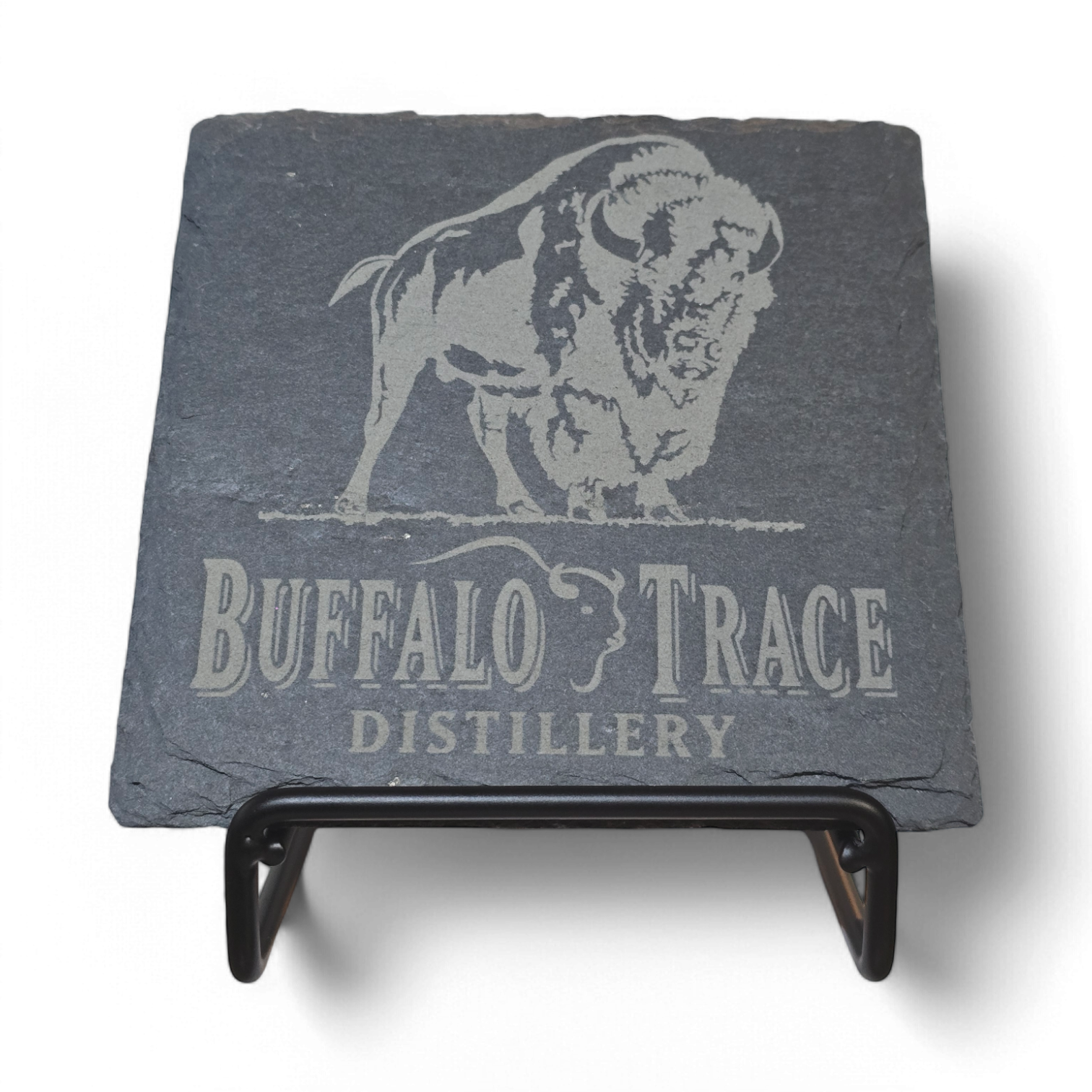 Buffalo Trace Coaster Set of 5 Slate or 4 Wood & Metal-duckduckjeep-offroad-wrangler-gladiator-3d-jeep duck-custom duck-Jeep-The Quacktory-Fun Jeep Ducks-Ducks4Jeep