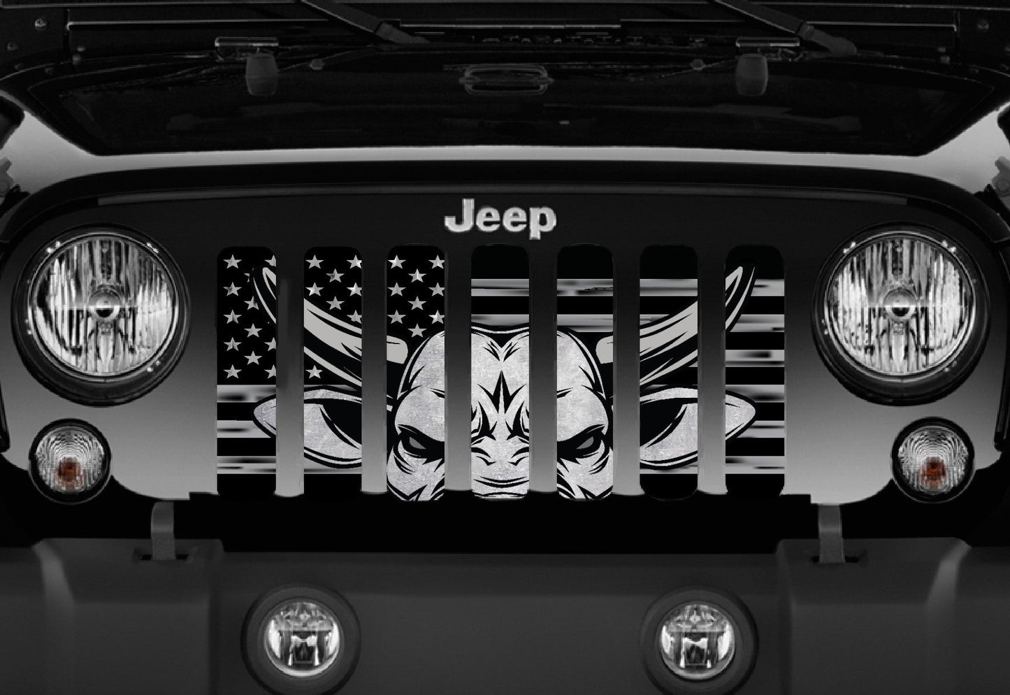 Eight Seconds American Flag Grille Insert