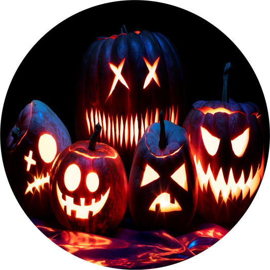 Bunch of Pumpkins - Spooky Season Spare Tire Cover for Jeep, RV, Camper, Bronco-duckduckjeep-offroad-wrangler-gladiator-3d-jeep duck-custom duck-Jeep-The Quacktory-Fun Jeep Ducks-Ducks4Jeep