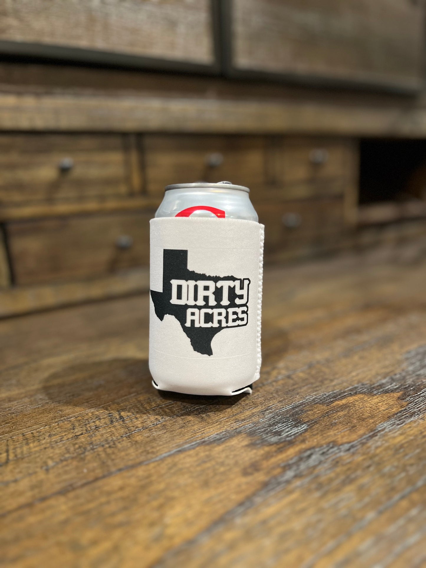Dirty Acres Logo Neoprene Can Cooler