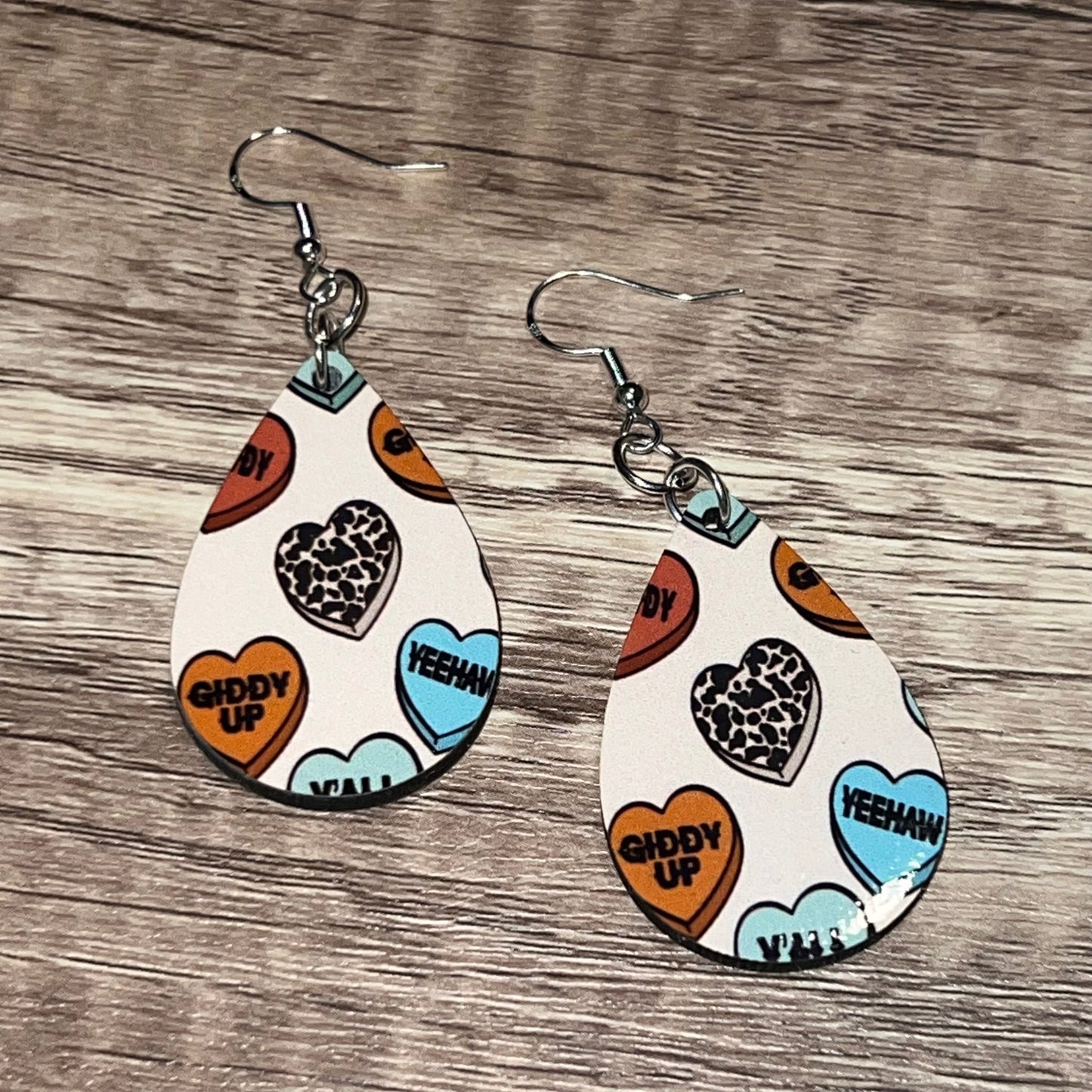 Country Western Valentine Earrings