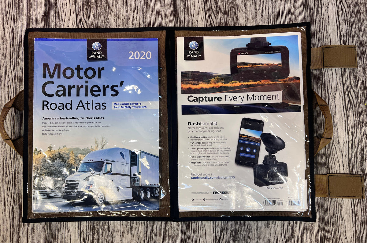 CLEAR Road Atlas - Map Pouch-duckduckjeep-offroad-wrangler-gladiator-3d-jeep duck-custom duck-Jeep-The Quacktory-Fun Jeep Ducks-Ducks4Jeep