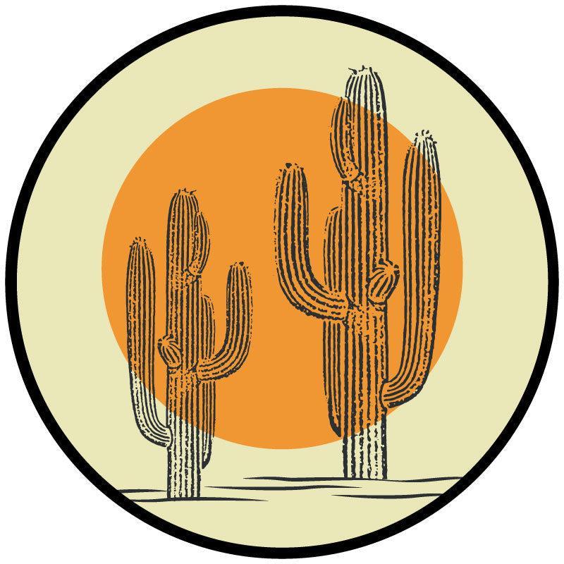 Cactus & Sun Thin Line Spare Tire Cover for Campers, RV, Jeep, Broncos, & More-duckduckjeep-offroad-wrangler-gladiator-3d-jeep duck-custom duck-Jeep-The Quacktory-Fun Jeep Ducks-Ducks4Jeep