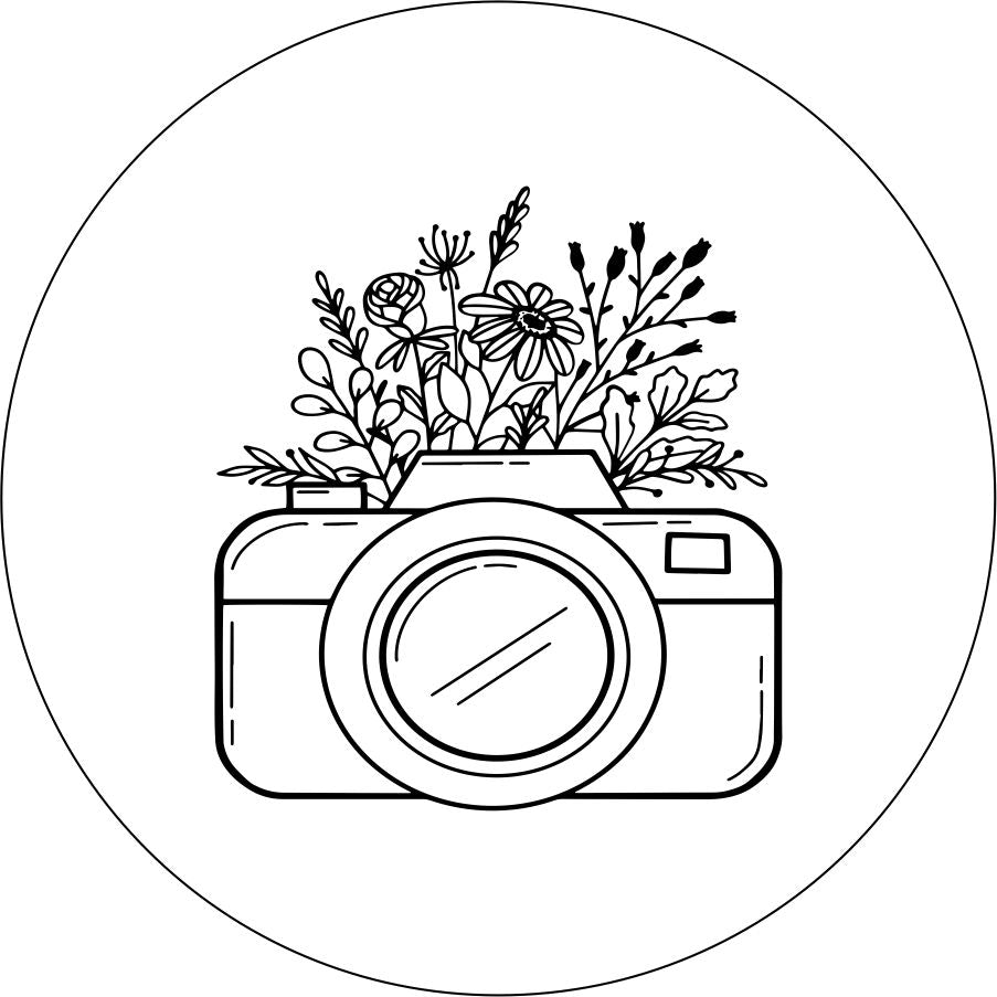 Camera with Flowers-duckduckjeep-offroad-wrangler-gladiator-3d-jeep duck-custom duck-Jeep-The Quacktory-Fun Jeep Ducks-Ducks4Jeep
