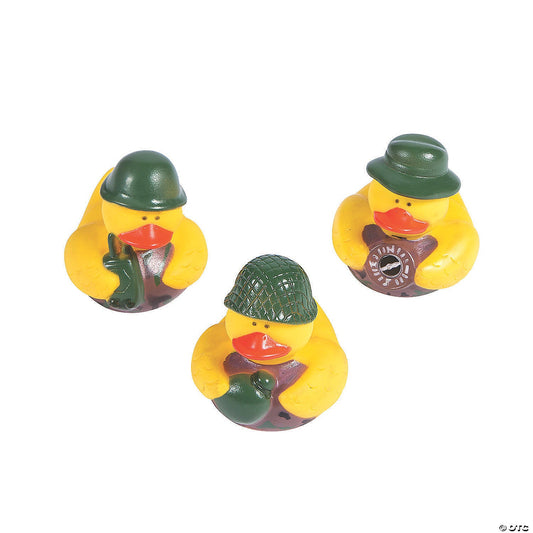 Camo Rubber Ducks - by the dozen-duckduckjeep-offroad-wrangler-gladiator-3d-jeep duck-custom duck-Jeep-The Quacktory-Fun Jeep Ducks-Ducks4Jeep