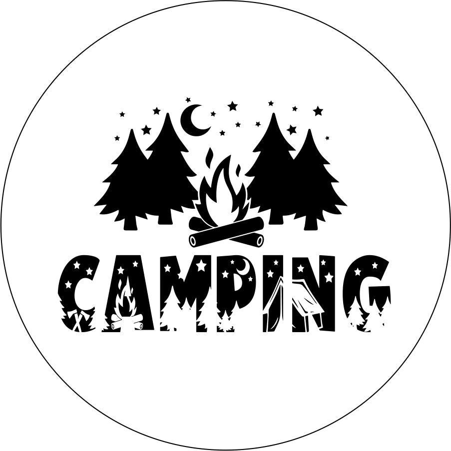 Camping with Fire and Trees-duckduckjeep-offroad-wrangler-gladiator-3d-jeep duck-custom duck-Jeep-The Quacktory-Fun Jeep Ducks-Ducks4Jeep