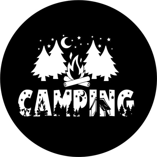 Camping with Fire and Trees-duckduckjeep-offroad-wrangler-gladiator-3d-jeep duck-custom duck-Jeep-The Quacktory-Fun Jeep Ducks-Ducks4Jeep