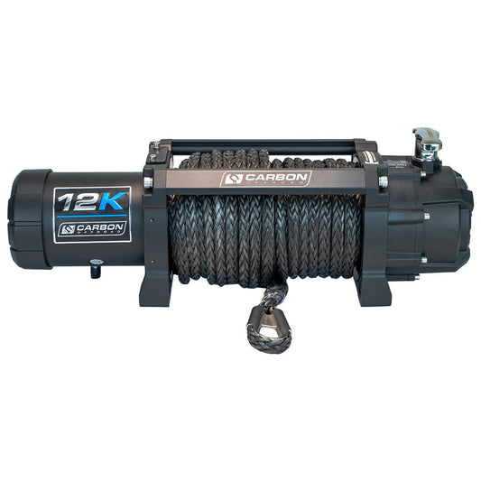 Carbon 12K - 12000lb Electric Winch With Black Rope - WINCH ONLY V3X-duckduckjeep-offroad-wrangler-gladiator-3d-jeep duck-custom duck-Jeep-The Quacktory-Fun Jeep Ducks-Ducks4Jeep
