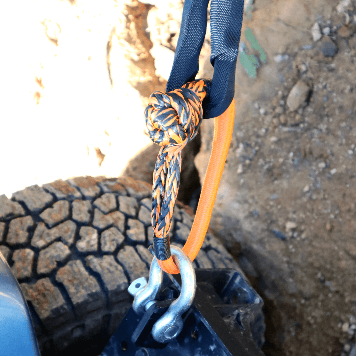 Carbon Offroad Monkey Fist 15T Synthetic Soft Shackle-duckduckjeep-offroad-wrangler-gladiator-3d-jeep duck-custom duck-Jeep-The Quacktory-Fun Jeep Ducks-Ducks4Jeep
