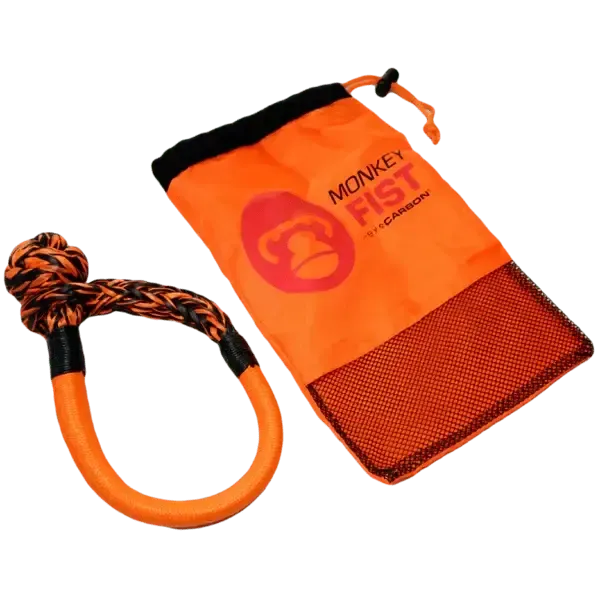 Carbon Offroad Monkey Fist 15T Synthetic Soft Shackle-duckduckjeep-offroad-wrangler-gladiator-3d-jeep duck-custom duck-Jeep-The Quacktory-Fun Jeep Ducks-Ducks4Jeep