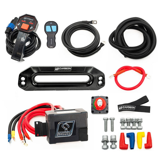 Carbon Winch Accessory Kit 12V-duckduckjeep-offroad-wrangler-gladiator-3d-jeep duck-custom duck-Jeep-The Quacktory-Fun Jeep Ducks-Ducks4Jeep