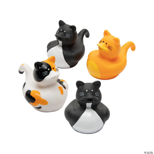 Cat Rubber Ducks - by the dozen-duckduckjeep-offroad-wrangler-gladiator-3d-jeep duck-custom duck-Jeep-The Quacktory-Fun Jeep Ducks-Ducks4Jeep