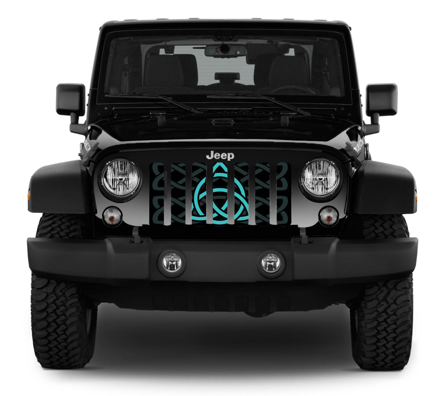 Celtic Knot Teal Grille Insert