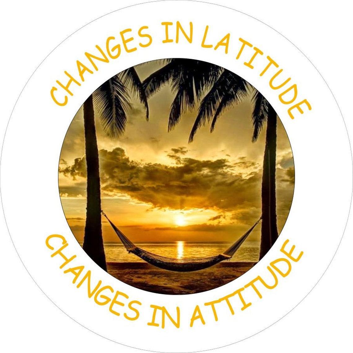 Changes in Latitude Changes in Attitude Sunset Spare Tire Cover-duckduckjeep-offroad-wrangler-gladiator-3d-jeep duck-custom duck-Jeep-The Quacktory-Fun Jeep Ducks-Ducks4Jeep