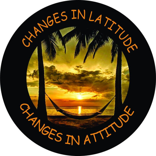 Changes in Latitude Changes in Attitude Sunset Spare Tire Cover-duckduckjeep-offroad-wrangler-gladiator-3d-jeep duck-custom duck-Jeep-The Quacktory-Fun Jeep Ducks-Ducks4Jeep