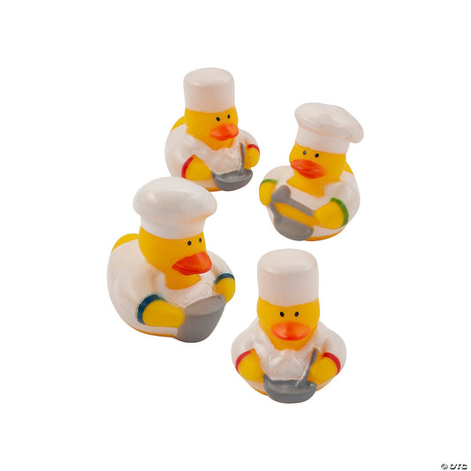 Chef Rubber Ducks - by the dozen-duckduckjeep-offroad-wrangler-gladiator-3d-jeep duck-custom duck-Jeep-The Quacktory-Fun Jeep Ducks-Ducks4Jeep