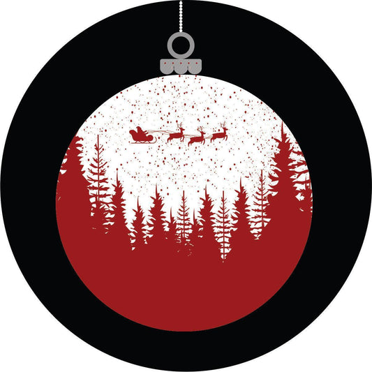 Christmas Globe Tree Ornament Spare Tire Cover Design-duckduckjeep-offroad-wrangler-gladiator-3d-jeep duck-custom duck-Jeep-The Quacktory-Fun Jeep Ducks-Ducks4Jeep