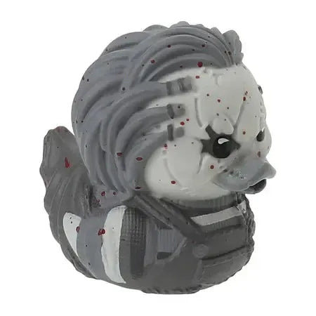 Chucky: Scarred Chucky Black & White Bloodsplat Mini TUBBZ-duckduckjeep-offroad-wrangler-gladiator-3d-jeep duck-custom duck-Jeep-The Quacktory-Fun Jeep Ducks-Ducks4Jeep
