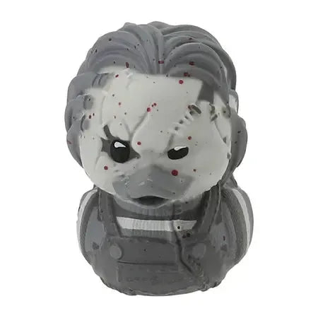 Chucky: Scarred Chucky Black & White Bloodsplat Mini TUBBZ-duckduckjeep-offroad-wrangler-gladiator-3d-jeep duck-custom duck-Jeep-The Quacktory-Fun Jeep Ducks-Ducks4Jeep