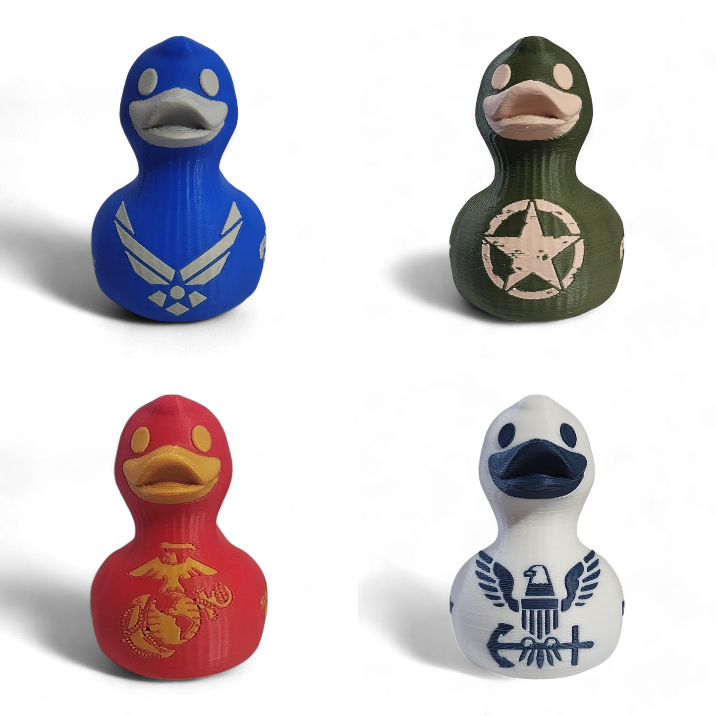 Classic Service Branches Bundle of Ducks-duckduckjeep-offroad-wrangler-gladiator-3d-jeep duck-custom duck-Jeep-The Quacktory-Fun Jeep Ducks-Ducks4Jeep